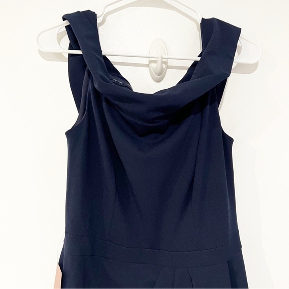 BHLDN Thompson Off-Shoulder Navy Midi Dress - Picture 4 of 8